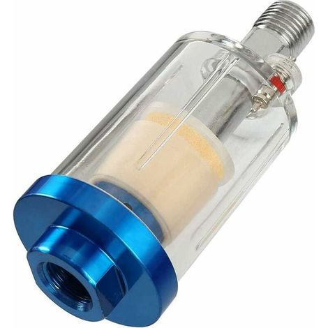 1/4 Druckluft-Wasserabscheider, Mini-Luftfilterabscheider für Kompressor-Lackierpistole und andere pneumatische Werkzeuge (A) (1/5)