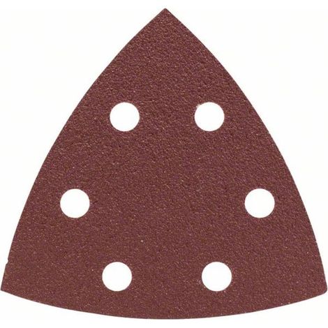 Lot de 25 Feuilles Abrasives Delta 93mm Grain 80 Auto-agrippant Pour Ponceuse (1/3)