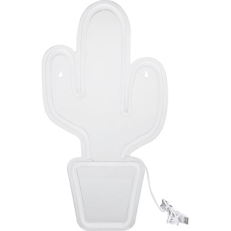 Lampe LED acrylique en forme de cactus cartoon pour décoration de fête et maison, lumineuse et originale. (1/5)