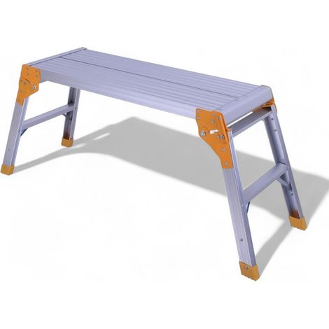 Sgabello doppia salita con cerniere in acciaio 80x30xH50 cm (1/2)