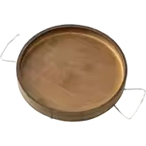 Plateau de rangement multifonctionnel, plateau de rangement pour accoudoir de canapé, porte-gobelets et en-cas avec télécommande, rond marron B (1/5)