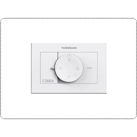 Fantini Cosmi C38BA Termostato da incasso a Batterie Bianco (1/2)