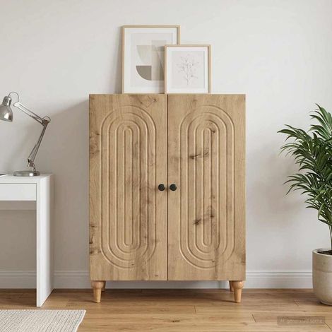vidaXL Buffet Chêne artisanal 66 x 34,5 x 90 cm Bois d'ingénierie (1/5)