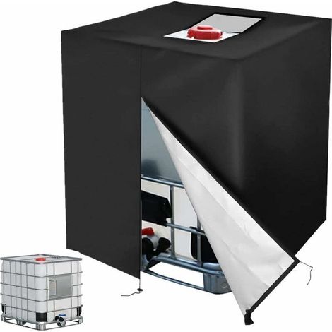 Bâche de protection,Bache pour Cuve 1000 l, Bâche de Protection Solaire pour réservoir d'eau de Pluie IBC, Anti-poussière Anti-UV, Housse de Protection, bâche de Protection, (116 x 100 x 120 (1/5)