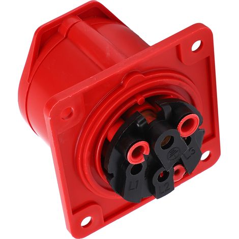 Prise industrielle triphasée 16 A, 4 broches, étanche IP44, antidéflagrante, pour installation encastrée, 380-415 V, 3P+T (1/5)