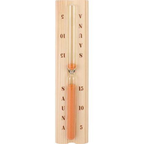 Sablier en pin pour sauna, précis et résistant à la chaleur, idéal pour les bains spa. (1/5)