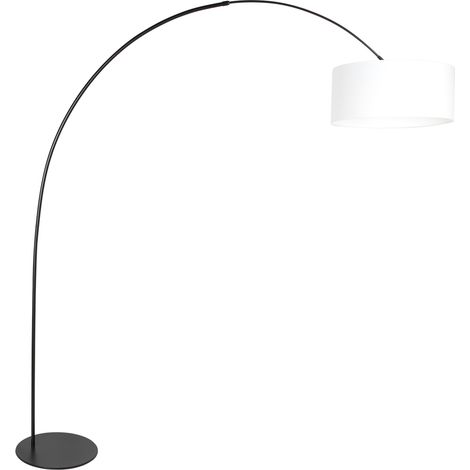 Anne Lighting - lampada da terra - Curve - bianco nero - metallo