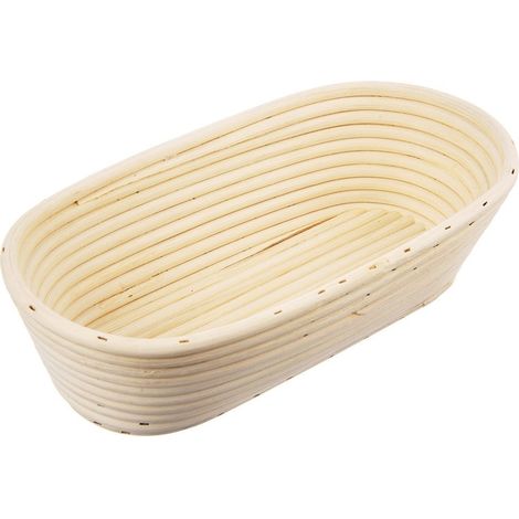 Cesta de rat谩n para fermentar masa de pan, 1,5 kg / 32x15x9 cm (1/5)