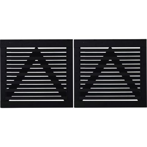 Plus Doppeltor Osaka 200 x 93 cm RAL 9005 Schwarz