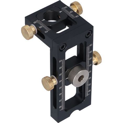 Kit de guide-tourillons réglable pour poinçonneuse à bois avec douilles de perçage (1/5)