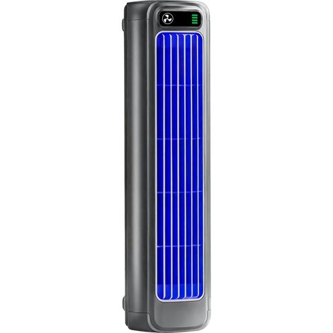 Ventilateur mural sans pales amélioré 2026, 3 vitesses réglables avec écran tactile LED, ventilateur personnel rechargeable par USB, ventilateur de circulation silencieux pour chambre, cuisine, bureau (1/5)