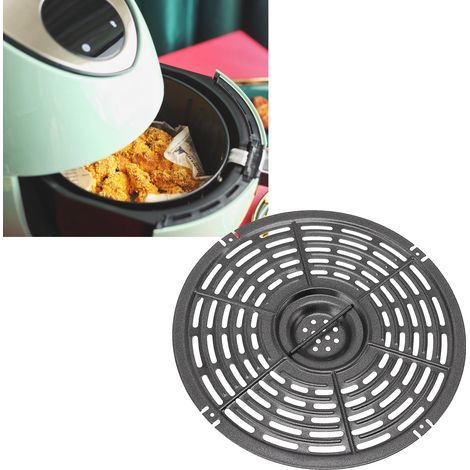 Accessoires pour friteuse à air chaud : plaque de séparation, plaque de cuisson, plaque vapeur, grille, plaque de cuisson, accessoires avec manchon en silicone et brosse en silicone, 22 cm (1/5)
