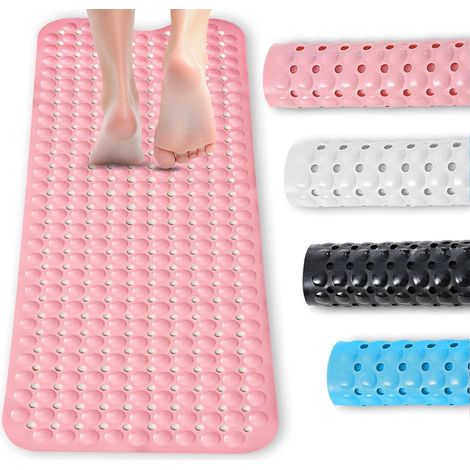 Tapis glippante 100 x 40 cm, Baignoire antidérapante de Tapis avec 300 aspirations en PVC et en Caoutchouc Lavable en Machine, pour Baignoire, Plancher de Salle de Bain (1/5)