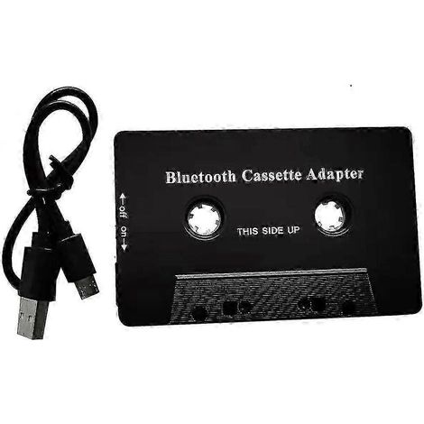 Adaptateur audio universel Bluetooth 5.0 pour cassette audio, avec micro et câble auxiliaire pour téléphone et lecteur MP3. (1/5)