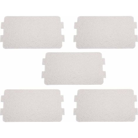Plaque Mica Micro Ondes, 5 Pièces Feuille De Mica Micro Onde, Remplacement De Couvercle De Guide D'ondes Pour Micro-ondes, Bouclier En Carton Pour Micro-ondes (1/5)