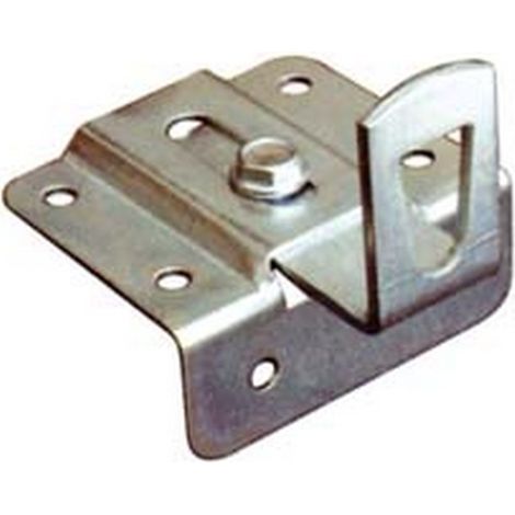 100PZ ATTACCAGLIE REGOLABILI CON ASOLA PER BARRA APPENDIPENSILI - mm.45x55