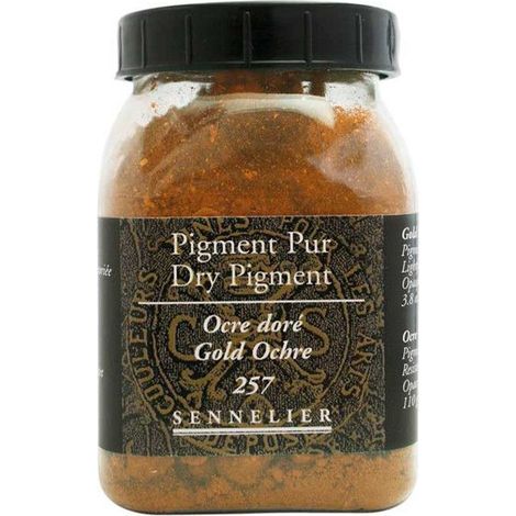 Pigment pour création de peinture - SENNELIER - Ocre doré - Pot 200 ml - Multicolore - Pour adultes (1/3)