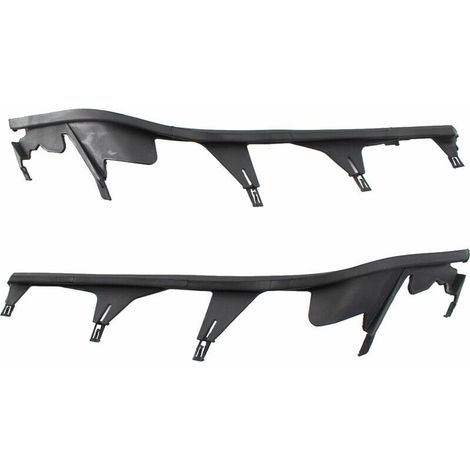 Paire de couvre-phares supérieurs gauche et droit de remplacement pour BMW Série 3 E46 98-01 (4 portes), noir (1/5)