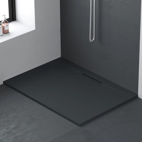 Plato de ducha resina LYRA GRAFITO 75x140cm (1/5)