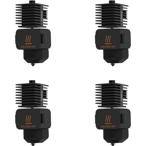4x Hotend-Kit für Bambu Lab A1/A1 Mini Schnelllade-Hotend-Baugruppe 0,4 mm Düse aus gehärtetem Stahl 3D-Druckerteile()