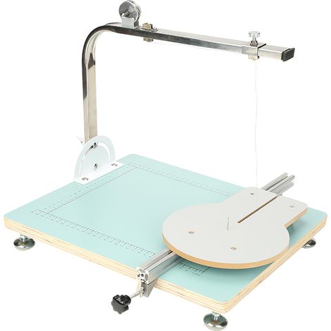 Découpeuse de mousse à fil chaud 72W, table de coupe portable en acier inoxydable, machine thermique 100-240V avec prise UE, outil de bricolage pour polystyrène et mousse, support stable, coupe précis (1/5)