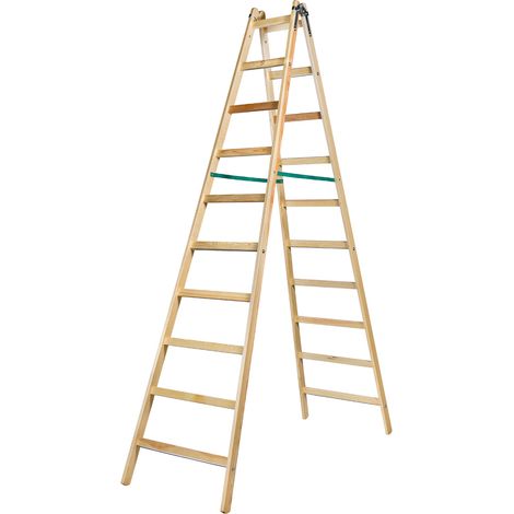SCALA IN LEGNO BRAKET PREMIUM 2X10 PIOLI 299CM - BR-01-2101 (1/5)
