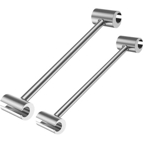 Llave de ajuste de bisagra de dos piezas, llave de ajuste de doble cabezal para reparación de puertas, herramienta manual ajustable, 14-25 mm (1/5)