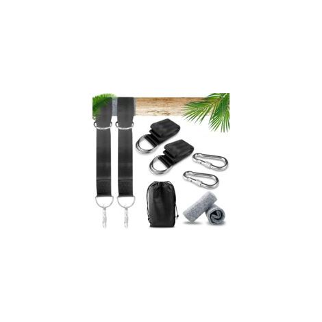 Swing de l'attachement, des hamacs, de l'attachement, le fauteuil suspendu attachement à la protection des arbres, rembourrage, 2 mousquetons et un sac de rangement, sangle de suspension kit contient (1/5)