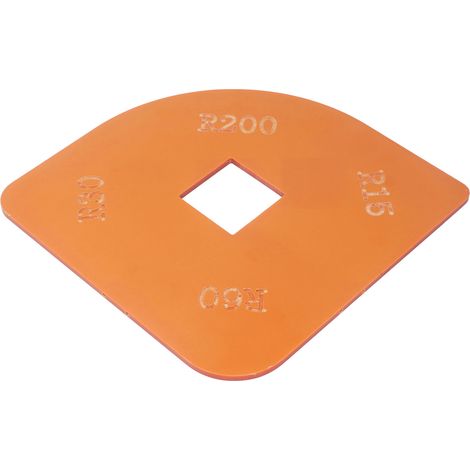 Gabarit de positionnement d'angle arrondi R15 R30 R60 R200 pour projets de découpe d'armoires et de placards en menuiserie (1/5)