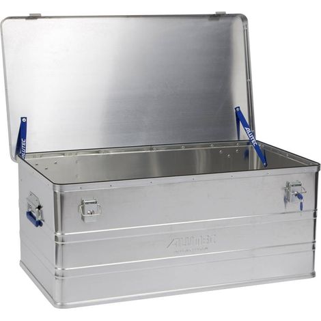 FP – Caisse de transport en aluminium 895 x 495 x 375 mm – Épaisseur de paroi 0.8 mm – 2 serrures à cylindre – Pour chantiers humides