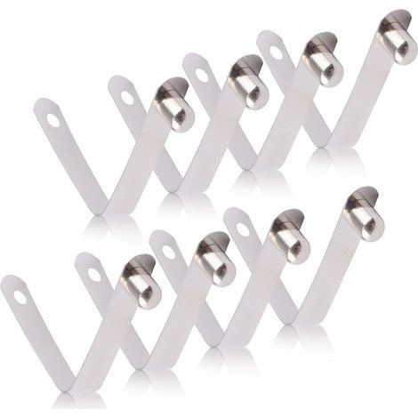 8pcs Clips à bouton poussé 8mm Kayak Paddle Spring Snap Clips (1/5)