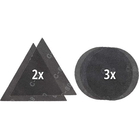 Einhell - Set di 5 griglie abrasive originali (accessori per smerigliatrice per cartongesso, per Einhell TE-DW 225 X e TC-DW 225, con velcro, 4 x P80, 1 x P120)