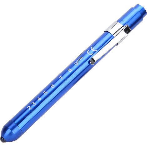 Lampe de diagnostic professionnelle, stylo clinique pour examen ophtalmique, vérification pupillaire, lumière bleue (1/5)