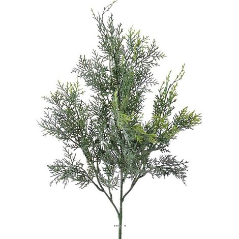Thuya artificiel en piquet plastique H 55 cm L 30 cm extérieur