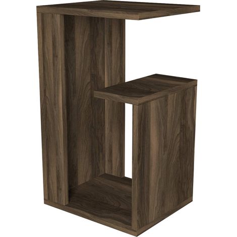 Table Basse avec étagères à Poser de différentes Positions en Noyer 35 x 29,5 x 60 cm (1/5)