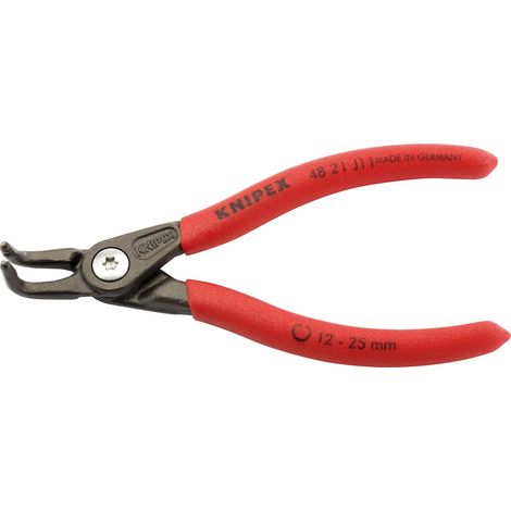 Draper Knipex 48 21 J11 130mm 90-Degree Internal Straight Tip Circlip Pliers, 12-25mm Capacity, Model 75083 (1/5)