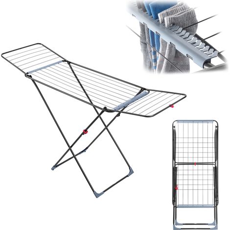 KADAX Tendedero para Ropa, De Pie, Estable, 18 m, Tendedero para Ropa, Plegable, Tendedero para Ropa, Grande (1/5)