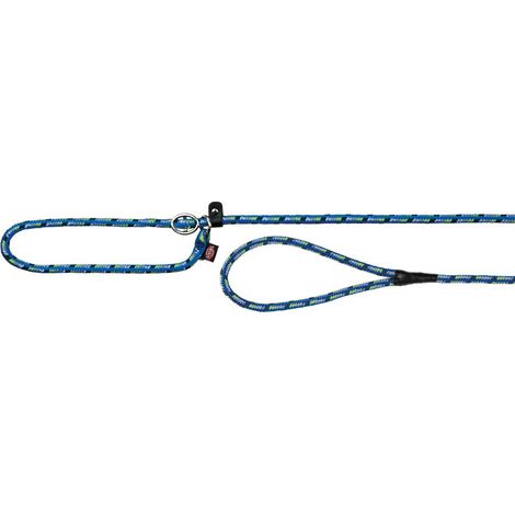 Mountain rope guinzaglio semistrangolo: L-XL: 1.70m/diametro 13mm azzurro/verde