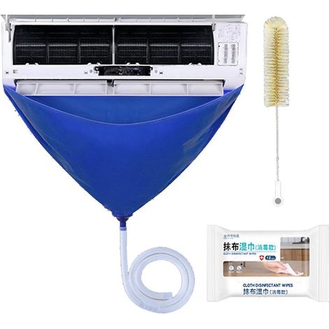Housse de nettoyage étanche pour climatiseur, sac de nettoyage étanche pour climatiseur, outil de nettoyage pour climatiseur, housse de nettoyage pour unité intérieure, nettoyeur de climatiseur W (1/4)