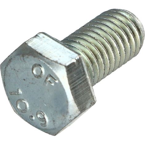 Vis métaux Tête hexagonale TH M8X25 Classe 10.9 Acier zingué-1 pièce