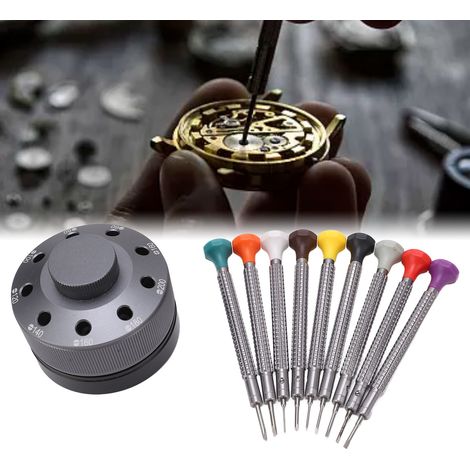 10-in-1 Uhrenreparatur-Werkzeugset (Schlitz- und Kreuzschlitzschraubendreher) (1/5)