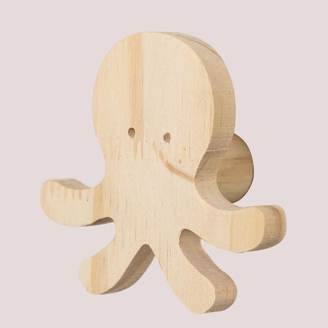 Perchero de pared en madera de pino Pol Kids SKLUM             