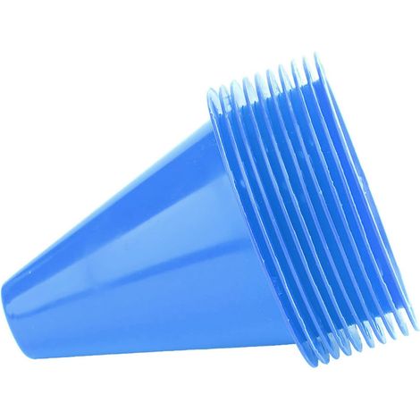 Colis, Barrières Marqueur Plastique Modèle Cône de Signalisation 4 Supports Accessoires (Rouge) Pack de 10 Cônes d'Entraînement Football (Bleu) (1/5)