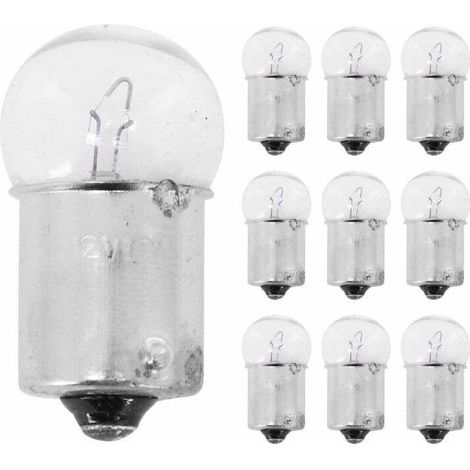 10x Ampoule 12V 10W BA15S éclairage universel lumière bricolage DIY remplacement (1/2)