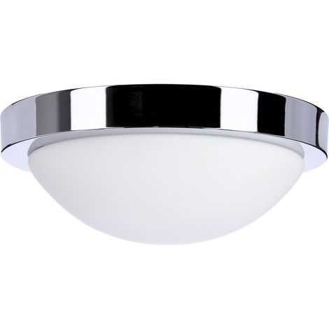 Plafonnier Candellux RODA chrome blanc E27 IP44 27cm (1/5)