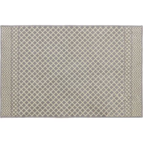 Everly Machine Washable Latex Backed Runner, 80x120cm, Grey (1/4)