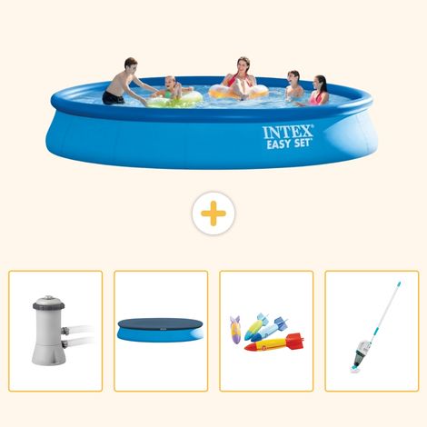 Intex Piscine Easy Set Ronde - 457x84 cm - 5-pièces S269 (1/5)