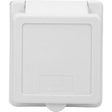 Boîte d'entrée de puissance pour camping-car, 30 ampères, boîtier en PVC, broches en laiton, générateur 30A pour camping-cars, remorques, bateaux, NEMA L5-30P