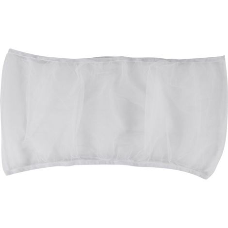 Couverture de Cage à Oiseaux Attrape-Graines Cache-Filet en Filet Protection Jupe (Blanc-M) (1/4)