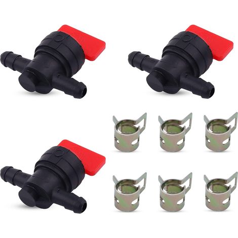 Vanne d'arrêt de carburant pour tondeuse Murray Toro avec 6 Pièces de remplacement pour John Deere Am107340 Am36141 698183ma (1/5)